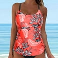 thumbnail image 2 of Siilsaa Womens Tankini Swim Top Only Tankini Bathing Suit Tops No Bottom Red,2XL, 2 of 5