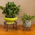 thumbnail image 3 of Support Rond de 10 Pouces pour Plantes, Robuste, Antirouille, Intérieur/extérieur - Brun -, 3 of 5