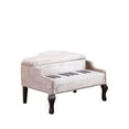 thumbnail image 6 of Silver Velour Baby Grand Piano Storage Bench, 6 of 8