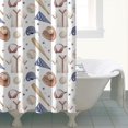 thumbnail image 4 of Baseball Uniform Pattern Shower Curtain 84"x72" ,Bathroom Decorative Shower Curtains Set with 12 Hooks,Modern Waterproof Washable Shower Curtain, 4 of 6