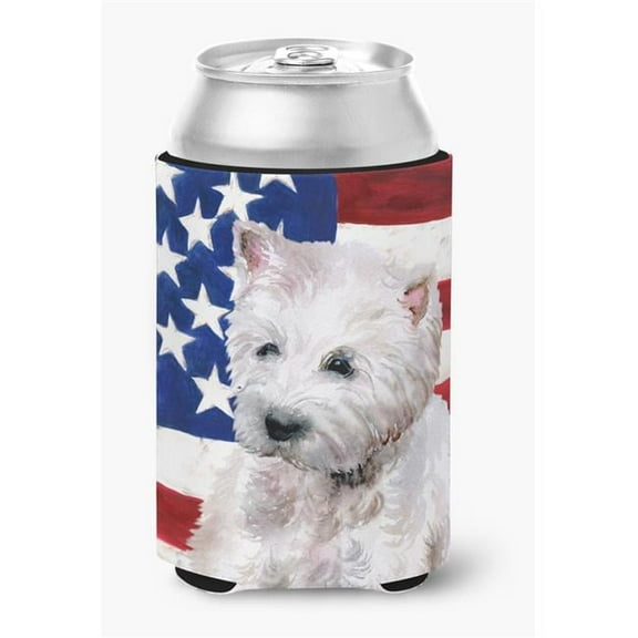 Westie Patriotic Can or Bottle Hugger