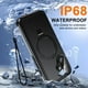 thumbnail image 2 of Funda impermeable Oterkin para iPhone 16 con protector de pantalla, color negro, 2 of 7