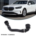 thumbnail image 3 of Manguera del radiador Unique Bargains Manguera de calefacción del radiador Manguera de salida del radiador No.17128602613 para BMW 530i Base 2.0L 2017-2023 Tubo de refrigerante de goma Negro 1 Pc, 3 of 6