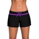 thumbnail image 1 of Xishao Mujer Traje de Baño Pantalones Cortos de Playa Tankini con Banda Elástica Negro y Púrpura 2XL Negro y Púrpura 2XL Xishao ropa, 1 of 2