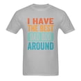 thumbnail image 2 of Dad T Shirt, I Have The Best Dad Bod Around T Shirt，Dad Gifts for Dad, Funny Dad Gift Ideas Fathers Day T-Shirt, Gray, 2 of 5