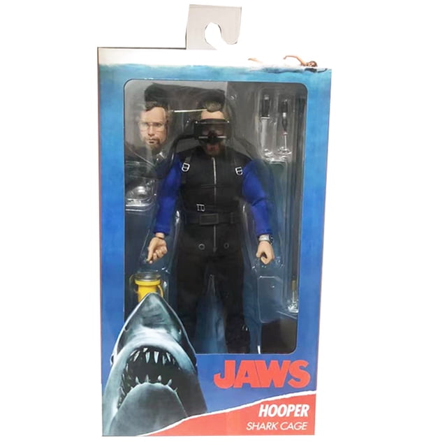 NECA-Figuras de acción de tiburón, juguetes modelo, regalo , Hooper Shlavabo, Everthed Toony Terrors, Jaws y Quint