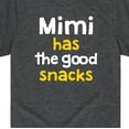 thumbnail image 3 of Instant Message - Mimi Has The Good Snacks - Toddler And Youth Short Sleeve Graphic T-Shirt, 3 of 6