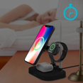 thumbnail image 2 of 4-in-1 Magnetic Wireless Charger Stand Folding Fast Charging Dock Black, 2 of 5