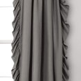 thumbnail image 3 of Lush Decor Reyna - Juego de Paneles de Cortina de Ventana con Volantes, par, 54 Pulgadas de Ancho x 84 Pulgadas de Largo, Gris, Juego de Cortinas fluidas, Cortinas románticas con Volantes para, 3 of 15