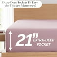 thumbnail image 2 of Stylish Pleated Hem 21-inch Extra Deep Pocket Comfortable Microfiber Sheet Set by Southshore Fine Linens, 2 of 10