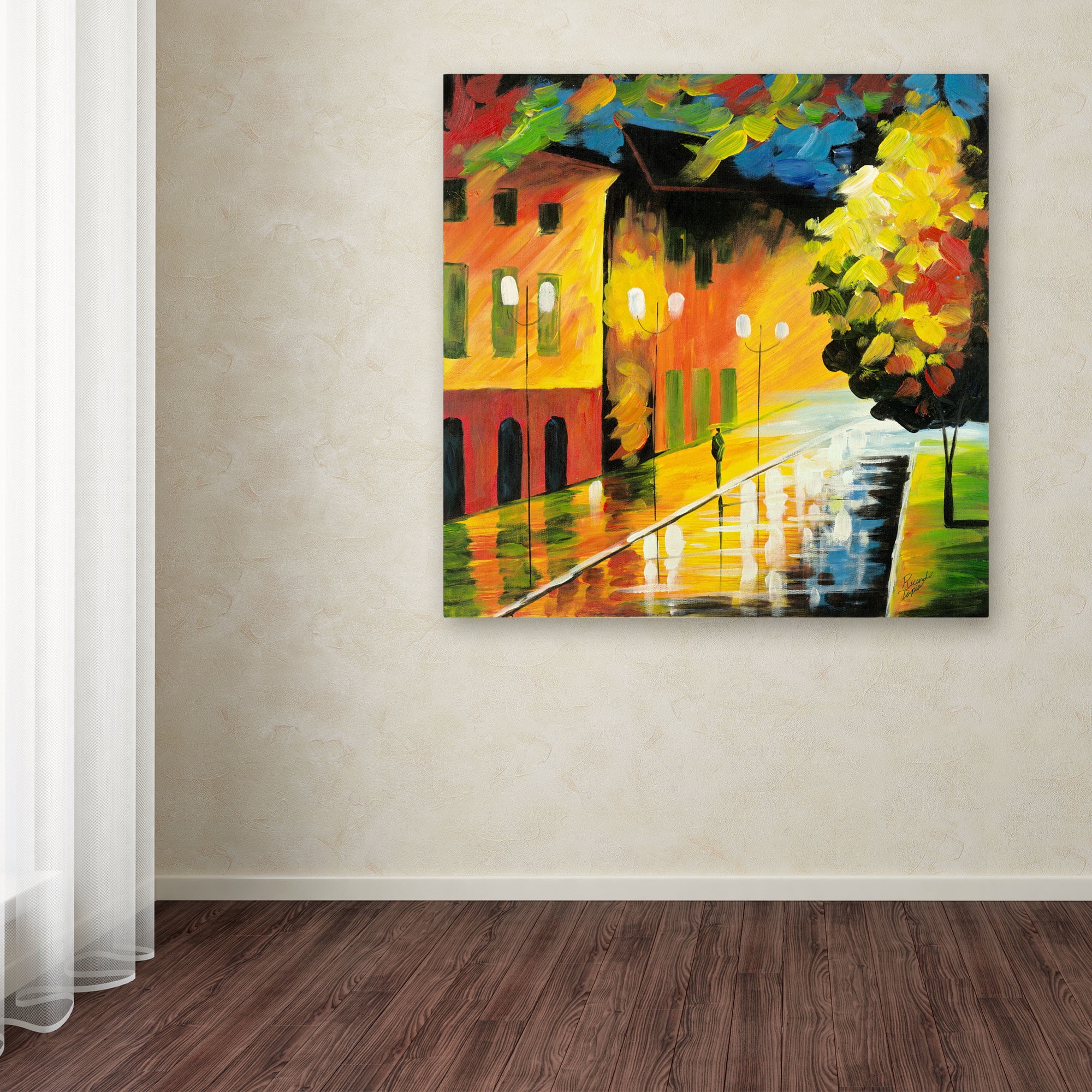 Trademark Fine Art "Street Light" Canvas Art by Ricardo Tapia
