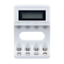 Aaa 4 Slots Battery Charger With LCD Display For AA AAA Ni-MH Rechargeable Battery Smart Rechargeable Battery Charger USB 2A Fast Charging