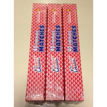 Eagle Long Wooden Matches 40 in Box 3 Pack 11 Inch Strike On Box