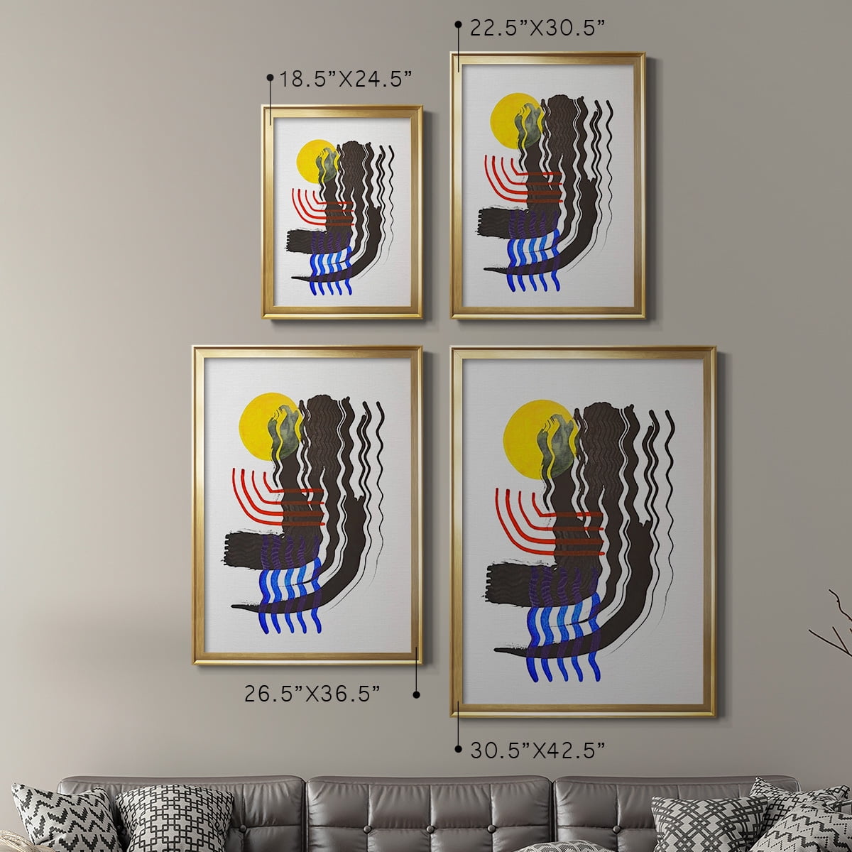 Shifting II Premium Framed Print, in Gold, Black, or Silver - Ready to Hang