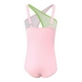 thumbnail image 4 of GYRATEDREAM Girls One Piece Swimsuits Sleeveless Cross Back Swimsuits Beach Swimwear Bathing Suits for 6-8 Years, 4 of 5