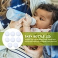 thumbnail image 3 of Supvox 8Pcs Milk Bottle Cap Replacement White Baby Bottle Tops Prevent Dust, 3 of 8