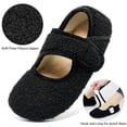 thumbnail image 3 of Ecetana Women's Fuzzy Mary Jane House Slippers with Adjustable Strap, 3 of 7