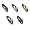 thumbnail image 4 of Transemion Secure And Expressive Statement With Leather Bracelet Personalized Leather Bracelet For Men TZ-782 1Set, 4 of 6