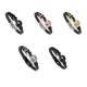 thumbnail image 3 of Qarigey Declaración segura y expresiva con de cuero de cuero para hombres Pulseras para hombres Ropa, zapatos y accesorios Miscelánea TZ-783, 3 of 6
