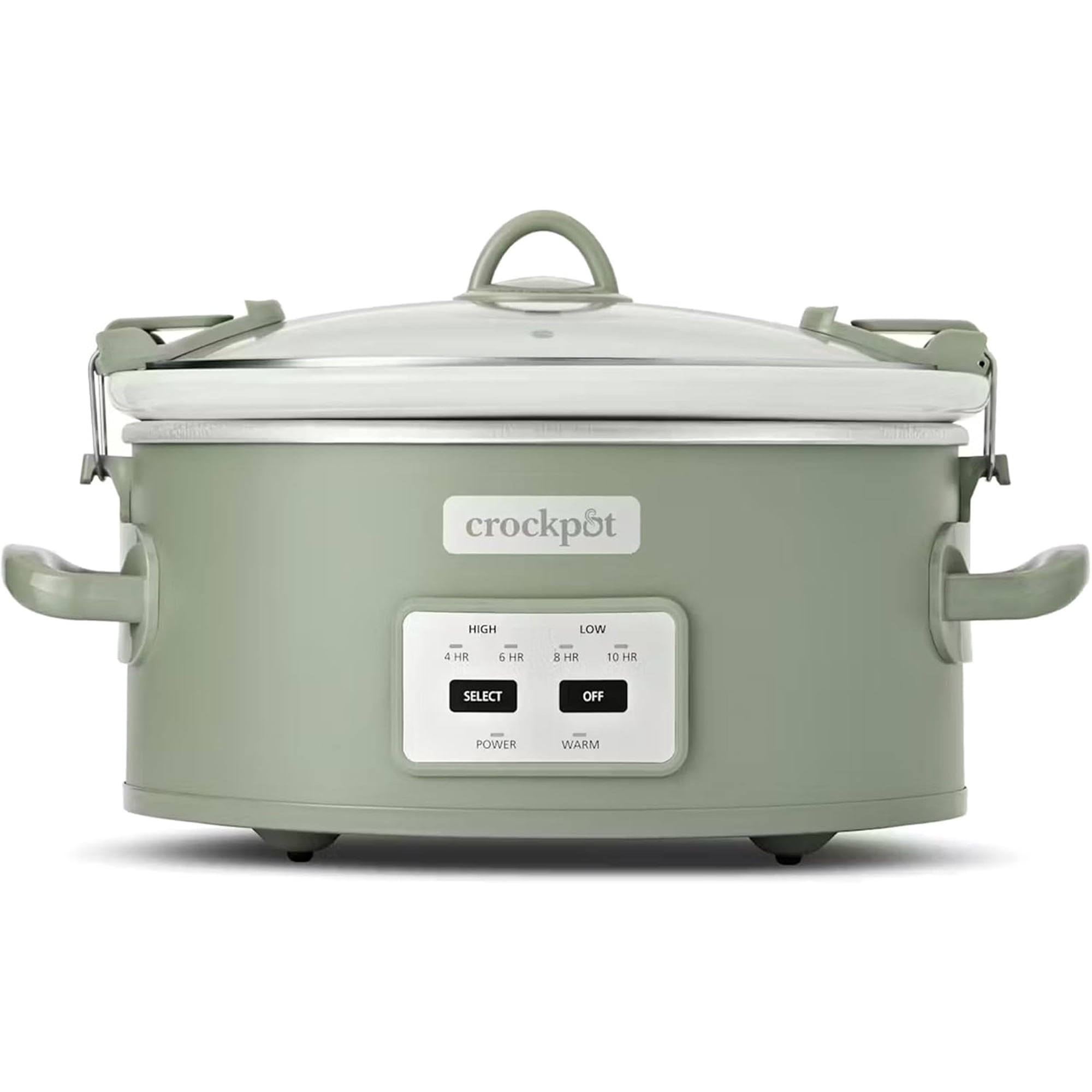Locking Lid 6qt Cook and Carry Programmable Slow Cooker ,Green