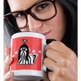 thumbnail image 2 of 3drose, Black and White Shih Tzu with Paw Prints, 15oz Two-tone Black Mug, 2 of 6
