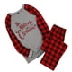 thumbnail image 3 of Traje de pijama de Navidad para padres e hijos, pantalones superiores estampados de manga larga, ropa de dormir para mujeres Scienceny HA001372-06, 3 of 6