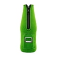 thumbnail image 3 of Neoprene Beer Bottle Cooler Sleeve With with Stitched Fabric Edges,Zipper Bottle Jackets, Keeps Beer Cold and Hands Warm For 330ml Standard Beer Bottles Outdoor Party Green, 3 of 7