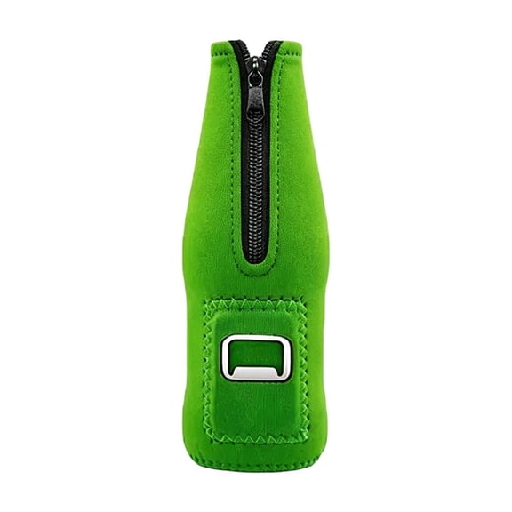Lypsnake Beer Bottle Insulator Sleeves,Thick Neoprene Zip Up Bottle Cooler Cover With Bottle Opener,Reusable Waterproof Drink Holder for BBQ Camping Picnic Pool Party Bar Daily Beverage Storage