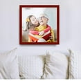thumbnail image 3 of 11x11 Frame Red Real Wood Picture Frame Width 0.75 inches | Interior Frame Depth 0.5 inches |, 3 of 8