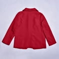 thumbnail image 5 of Teen Kids Blazer Girls Long Sleeve Lapel Suit Open Front Red Suit Jacket with Pocket Uniform for Toddler Girls 11-12 Years Formal&nbsp;Outfits, 5 of 8