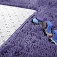 thumbnail image 2 of Junovo Super Soft Fluffy Area Rugs Modern Shag Rug for Bedroom Living Room,Cute Carpets for Kids Nursery Girls Home Dorm,8'x10',Gray Purple, 2 of 7