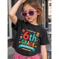 thumbnail image 1 of Boy's/Girls "Back To School Cotton Graphic Tees, Back To School Clothes Girls, Black With Colorful School-Themed Design, Summer Tops With educational Graphics, Gift For First Day of School, 1 of 6