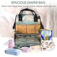 thumbnail image 5 of Fuzoiu Tranquil Garden Landscape Print Diaper Bag Backpack,Baby Essentials Travel Tote,Multi function Waterproof Diaper Bag, Travel Essentials Baby Bag - Unisex, 5 of 6