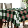 thumbnail image 3 of Coolnut St Patrick Buffalo Plaid Tablecloth Rectangle Colorful Table Cloth Large Square Table Cover for Dining Kitchen Party 54"x54" Decor Gift, 3 of 7