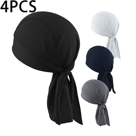 Cooling Helmet Liner - Motorcycle Headwraps for Men - Do Rag Bandanas for Men - Bandana Skull Cap Biker Cap