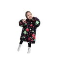 thumbnail image 3 of Oversized Hoodie Blanket Wearable Blanket Sweatshirt Plush Warm Cozy Fleece Top for Women Men Kids, 3 of 6