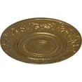 thumbnail image 3 of Ekena Millwork 20 7/8"OD x 1 1/4"P Biddix Ceiling Medallion (Fits Canopies up to 7 1/2"), Hand-Painted Pale Gold, 3 of 7