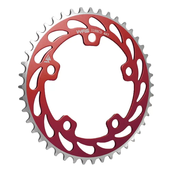 WFS Helix Chainring 44T 1/8" 110mm Old School BMX Single Speed Fixie , Red #WFS3060