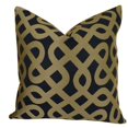thumbnail image 1 of Plutus Coussin Graphique Labyrinthe Fait Main, (20 Pouces x 30 Pouces Queen), 1 of 3