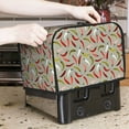 thumbnail image 7 of Uemuo Colorful Chili Print Toaster Cover 2 Slice, Small Kitchen Appliance Covers, Toaster Oven Cover with Loop, Bread Machine Cover Dust Cover Protection, 7 of 7