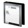 thumbnail image 5 of Just Basics Basic Round-Ring View Binder, 2" Rings, 61% Recycled, Black, 5 of 6