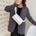 thumbnail image 2 of AMERTEER Designer Female Handbag Solid Color Padded Quilted Crossbody Bag Portable Travel, 2 of 8