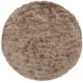 thumbnail image 3 of SAFAVIEH Paris Darwin Plush Polyester Shag Area Rug, Beige, 5' x 5' Round, 3 of 8