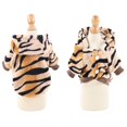 thumbnail image 4 of BotaniNest Cozy Autumn & Winter Flannel Button Tiger Transform Your Pup Into A Cuddly Tiger With Stylish Comfort!, 4 of 6