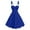 Blue, variant on Oplxuo Women's Elegant Fur Trim Christmas Rockabilly Swing Audrey Hepburn Dress Vintage 1950s Midi Wedding Guest Party Dress