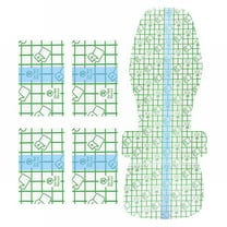 Beauos 1-Pack Silicone Swim Adhesive Pads, Waterproof Body Grip for Pool/Spa, Leak-Proof Skin-Friendly Strips, Reusable with 4 Pack Small Pads