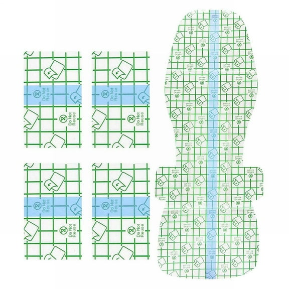 Beauos 1-Pack Silicone Swim Adhesive Pads, Waterproof Body Grip for Pool/Spa, Leak-Proof Skin-Friendly Strips, Reusable with 4 Pack Small Pads