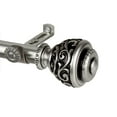 thumbnail image 3 of 28" to 48" Adjustable 3/4" Dia Single Curtain Rod in Satin Nickel with Ingo Finials,(4889-285), 3 of 3