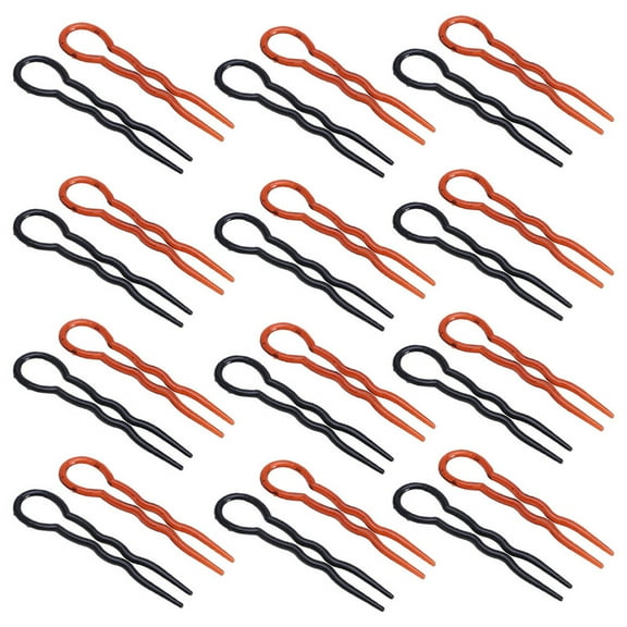 STOBOK 24Pcs Minimalist Hair Fork Assorted Color Hairpin Easy to Use Hair Accessories