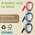 thumbnail image 3 of DYMO Self-Adhesive Embossing Labels, White Print on Black Tape, 3/8-Inch x 9.8-Foot Roll, 3 Pack, 3 of 7